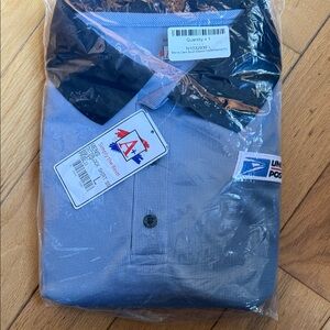 Men's Navy Polo Shirt usps new style short sleeve size large